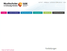Tablet Screenshot of musikschulen-sh.de